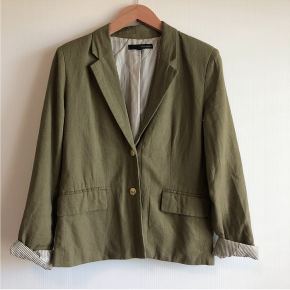 Harve Benard Khaki Women's Blazer - Picture 3 of 10